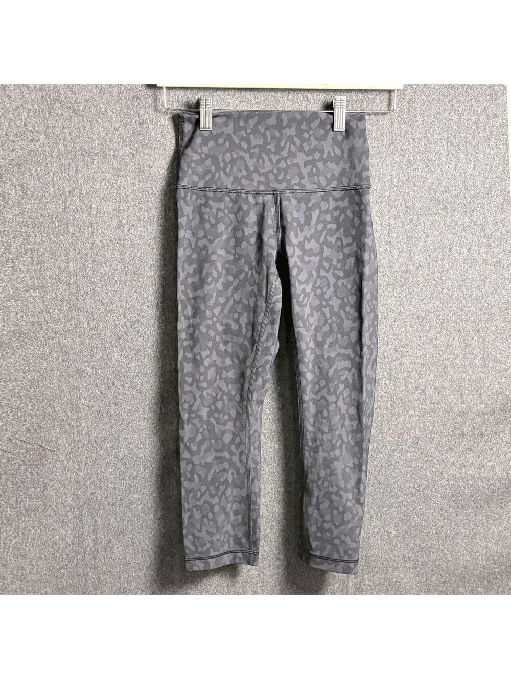 Lululemon Gray Animal Print Leggings, 4